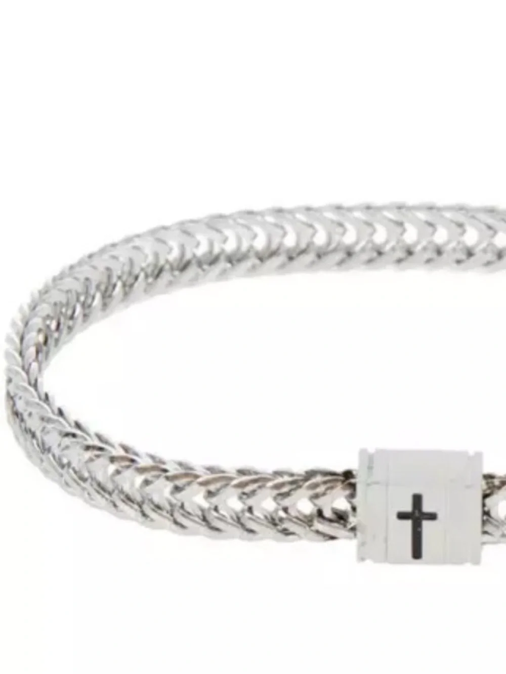 Cross Stainless Steel Snake Chain Waterproof Magnetic Waterproof Bracelet